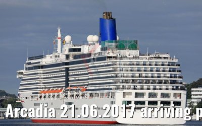 Arcadia 21.06.2017 arriving port of Kiel