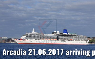 Arcadia 21.06.2017 arriving port of Kiel