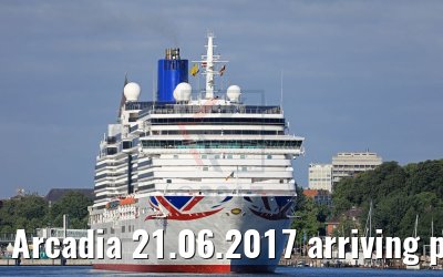 Arcadia 21.06.2017 arriving port of Kiel