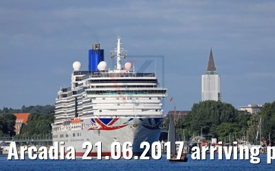 Arcadia 21.06.2017 arriving port of Kiel