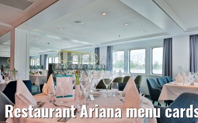 Restaurant Ariana menu cards 11.05.2023