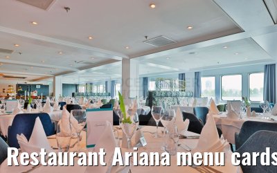 Restaurant Ariana menu cards 11.05.2023