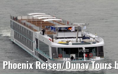 Phoenix Reisen/Dunav Tours brand new ARIANA on the first journey from the Grave shipyard (Netherlands) to the city of Frankfurt. March 13, 2012