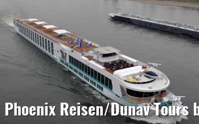 Phoenix Reisen/Dunav Tours brand new ARIANA on the first journey from the Grave shipyard (Netherlands) to the city of Frankfurt. March 13, 2012