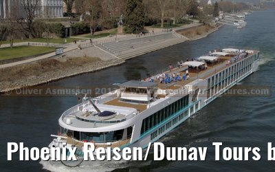 Phoenix Reisen/Dunav Tours brand new ARIANA on the first journey from Koblenz to Rudesheim - March 22, 2012