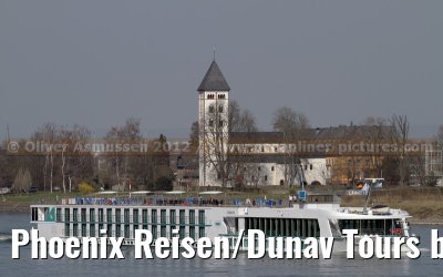 Phoenix Reisen/Dunav Tours brand new ARIANA on the first journey from Koblenz to Rudesheim - March 22, 2012
