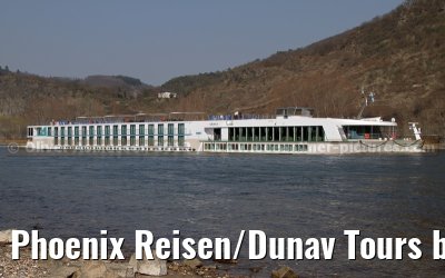 Phoenix Reisen/Dunav Tours brand new ARIANA on the first journey from Koblenz to Rudesheim - March 22, 2012