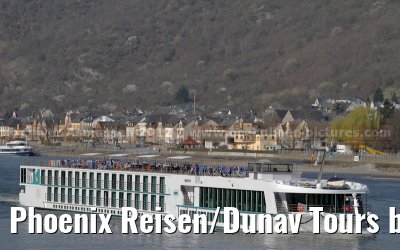 Phoenix Reisen/Dunav Tours brand new ARIANA on the first journey from Koblenz to Rudesheim - March 22, 2012