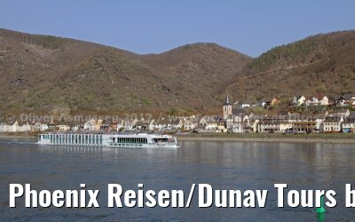 Phoenix Reisen/Dunav Tours brand new ARIANA on the first journey from Koblenz to Rudesheim - March 22, 2012