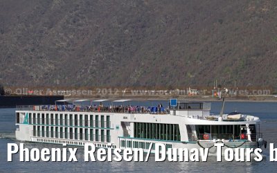 Phoenix Reisen/Dunav Tours brand new ARIANA on the first journey from Koblenz to Rudesheim - March 22, 2012
