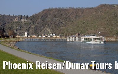 Phoenix Reisen/Dunav Tours brand new ARIANA on the first journey from Koblenz to Rudesheim - March 22, 2012