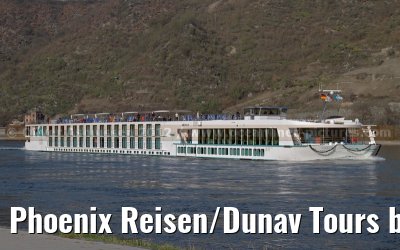 Phoenix Reisen/Dunav Tours brand new ARIANA on the first journey from Koblenz to Rudesheim - March 22, 2012