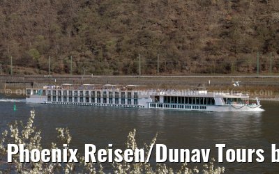 Phoenix Reisen/Dunav Tours brand new ARIANA on the first journey from Koblenz to Rudesheim - March 22, 2012