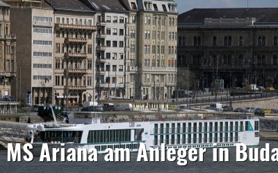 MS Ariana am Anleger in Budapest 01.04.2015
