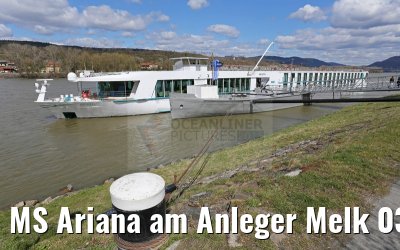 MS Ariana am Anleger Melk 03.04.2015