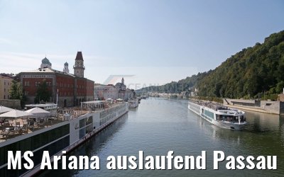 MS Ariana auslaufend Passau 10.09.2016