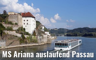 MS Ariana auslaufend Passau 10.09.2016