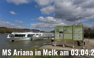 MS Ariana in Melk am 03.04.2015
