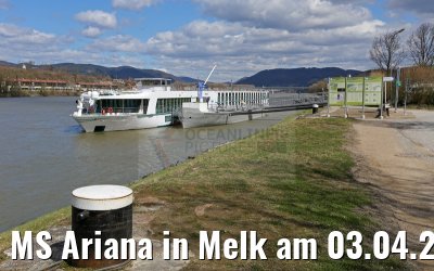 MS Ariana in Melk am 03.04.2015