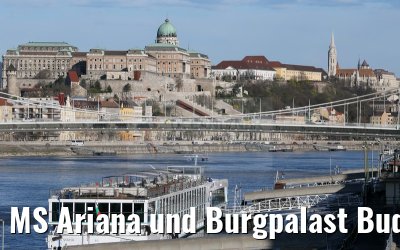 MS Ariana und Burgpalast Budapest 01.04.2015