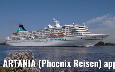 ARTANIA (Phoenix Reisen) approaching Amsterdam - September 09, 2012