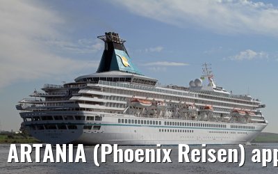 ARTANIA (Phoenix Reisen) approaching Amsterdam - September 09, 2012