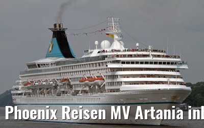 Phoenix Reisen MV Artania inbound port of Hamburg, 10. May 2014