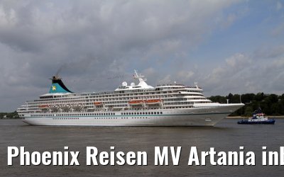 Phoenix Reisen MV Artania inbound port of Hamburg, 10. May 2014