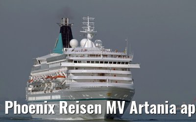 Phoenix Reisen MV Artania approaching Rotterdam, 29.09.2011