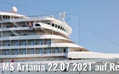 MS Artania 22.07.2021 auf Reede Karlskrona