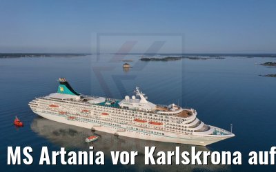 MS Artania vor Karlskrona auf Reede 22.07.2021