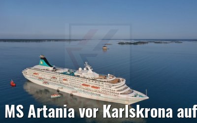 MS Artania vor Karlskrona auf Reede 22.07.2021