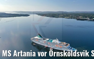 MS Artania vor Örnsköldsvik Schweden 25.07.2021