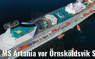 MS Artania vor Örnsköldsvik Schweden 25.07.2021