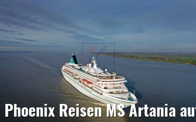 Phoenix Reisen MS Artania auf der Elbe 20.12.2019