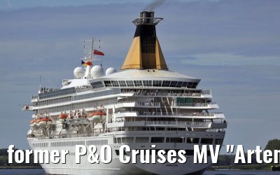 former P&O Cruises MV "Artemis" departing Amsterdam, 31. August 2009