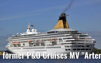 former P&O Cruises MV "Artemis" departing Amsterdam, 31. August 2009