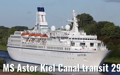 MS Astor Kiel Canal transit 29.08.2016