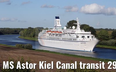 MS Astor Kiel Canal transit 29.08.2016