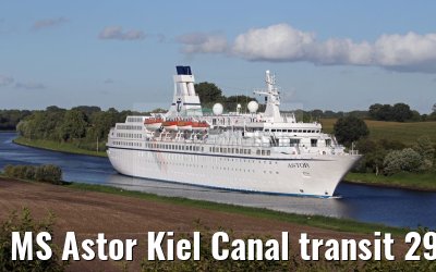 MS Astor Kiel Canal transit 29.08.2016