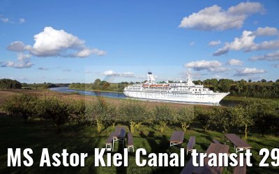 MS Astor Kiel Canal transit 29.08.2016