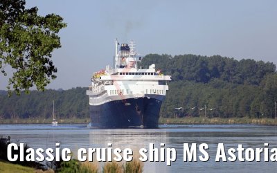 Classic cruise ship MS Astoria 02.06.2017 Kiel Canal