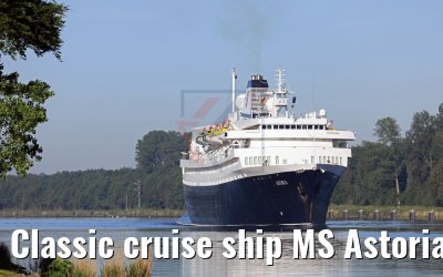 Classic cruise ship MS Astoria 02.06.2017 Kiel Canal