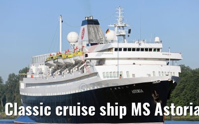 Classic cruise ship MS Astoria 02.06.2017 Kiel Canal