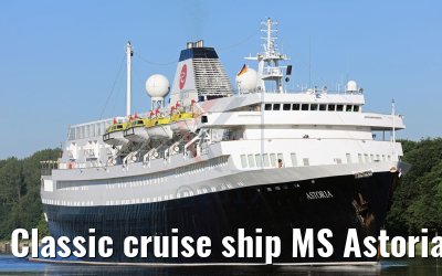 Classic cruise ship MS Astoria 02.06.2017 Kiel Canal