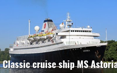 Classic cruise ship MS Astoria 02.06.2017 Kiel Canal