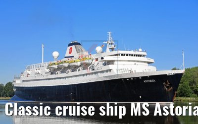 Classic cruise ship MS Astoria 02.06.2017 Kiel Canal