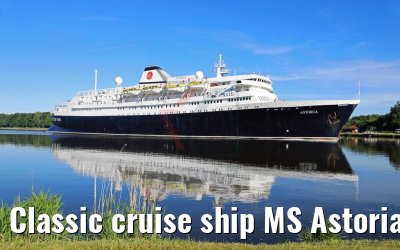 Classic cruise ship MS Astoria 02.06.2017 Kiel Canal