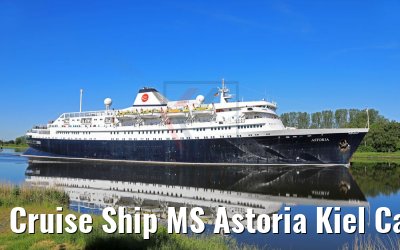 Cruise Ship MS Astoria Kiel Canal Transit 02.06.2017