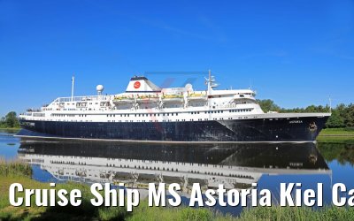 Cruise Ship MS Astoria Kiel Canal Transit 02.06.2017